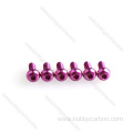 OEM Colorful Aluminum 6061/7075 Hexagon round head screw